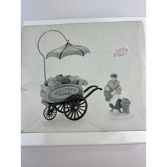 Department 56 VINTAGE 1993 Chelsea Market Flower Monger & Cart Dickens RETIRED - Picture 3 of 5